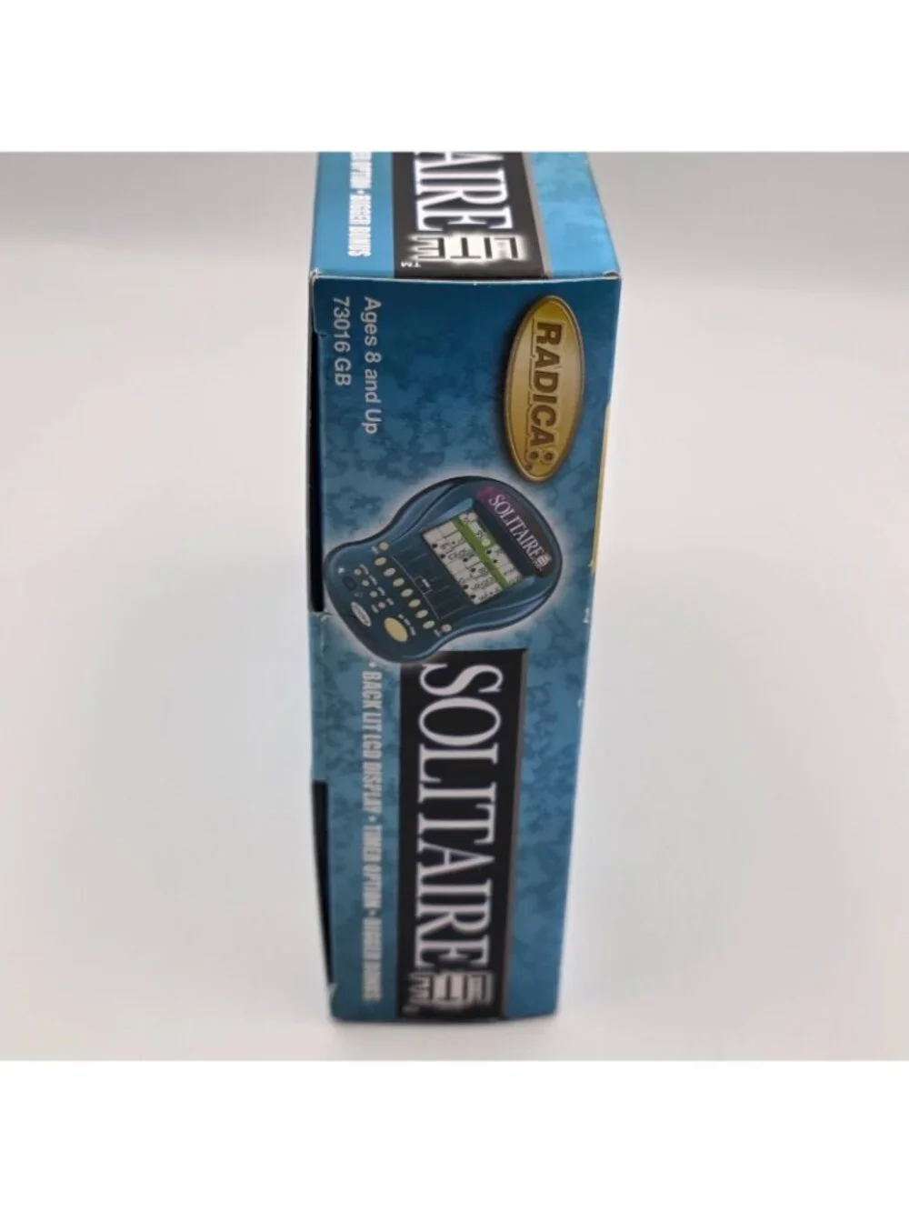 Radica Solitaire Lite 73016 Electronic Handheld Card Game Vintage 2002 Boxed